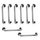 Alça de Apoio 30cm Barra Inox Kit 8 Unidades Deficiente Cadeirante Acessibilidade Idoso Banheiro Corrimao Suporte Segurança Alça de Apoio 30cm Barra Inox Kit 8 Unidades Deficiente Cadeirante Acessibilidade Idoso Banheiro Corrimao Suporte Segurança