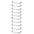 Alça de Apoio 30cm Kit 10 Unidades Inox Barra Deficiente Cadeirante Idoso Banheiro Acessibilidade
