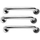Alça de Apoio 30cm Kit 3 Unidades Barra Aço Inox Idoso Cadeirante Acessibilidade Banheiro Box Casa Corrimao Escada Segurança