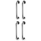 Alça de Apoio 30cm Kit 4 Unidades Barra Inox Idoso Cadeirante Suporte Banheiro Box Acessibilidade Escada Corrimao Segurança Alça de Apoio 30cm Kit 4 Unidades Barra Inox Idoso Cadeirante Suporte Banheiro Box Acessibilidade Escada Corrimao Segurança