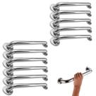 Alça de Apoio 50cm Inox Kit 11 Uni Suporte Deficiente Idoso Amputado Box Segurança Corrimao Banheiro Alça de Apoio 50cm Inox Kit 11 Uni Suporte Deficiente Idoso Amputado Box Segurança Corrimao Banheiro