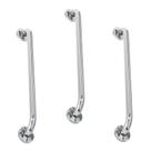 Alça de Apoio 60cm Barra Inox Kit 3 Unidades Acessibilidade Cadeirante Idoso Deficiente Banheiro Segurança