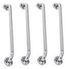 Alça de Apoio 60cm Kit 4 Unidades Inox Barra Cadeirante Idoso Deficiente Segurança Acessibilidade Banheiro