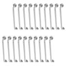 Alça de Apoio 80cm Barra Inox Kit 20 Unidades Idoso Deficiente Cadeirante Suporte Box Banheiro Corrimao Acessibilidade Segurança
