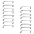 Alça de Apoio Barra 30cm Inox Kit 14 Unidades Deficiente Idoso Acessibilidade Banheiro Box Suporte