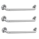 Alça de Apoio Barra 40cm Kit 3 Unidades Inox Cadeirante Deficiente Idoso Acessibilidade Banheiro