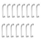 Alça de Apoio Barra Inox 30cm Kit 15 Unidades Acessibilidade Idoso Gestante Criança Suporte Box Banheiro Segurança