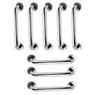 Alça de Apoio Barra Inox 30cm Kit 8 Unidades Segurança Idoso Banheiro Box Parede Corrimao Suporte Acessibilidade Alça de Apoio Barra Inox 30cm Kit 8 Unidades Segurança Idoso Banheiro Box Parede Corrimao Suporte Acessibilidade