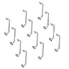 Alça de Apoio Barra Inox 50cm Kit 12 Unidades Idoso Cadeirante Deficiente Acessibilidade Banheiro Segurança Suporte Corrimao