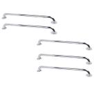 Alça De Apoio Barra Inox 80cm Kit 5 Unidades Idoso Cadeirante Acessibilidade Banheiro Box Escada Suporte Corrimao