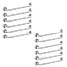 Alça de Apoio Barra Kit 12 Unidades 50cm Inox Banheiro Deficiente Idoso Cadeirante Corrimao Acessibilidade Segurança