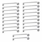 Alça de Apoio Inox Barra 80cm Kit 20 Unidades Idoso Deficiente Segurança Resistente Banheiro Box Quarto Corrimao Acessibilidade