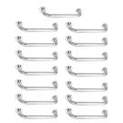 Alça de Apoio Inox Kit 15 Unidades Barra 30cm Deficiente Idoso Gestante Criança Acessibilidade Suporte Resistente