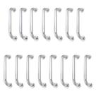 Alça de Apoio Inox Kit 15 Unidades Barra 30cm Segurança Suporte Idoso Gestante Criança Acessibilidade Box Banheiro