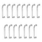 Alça de Apoio Kit 15 Unidades Barra Inox 30cm Criança Idoso Deficiente Gestante Suporte Banheiro Segurança