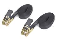 Alça de catraca PowerTye Endless Easy Grip 400 libras preta 3 m, 2 unidades
