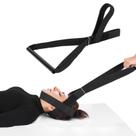 Alça de pescoço Y, dispositivo de tração quiroprática, alça de maca de pescoço, alça de pescoço, dispositivo de tração cervical para dor no pescoço, ferramenta de descompressão quiroprática de coluna com alça confortável e alça de queixo