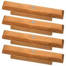 Alça de reposição Ohoho para churrasqueira Weber 18,5 22,5" Cherry Wood, pacote com 4