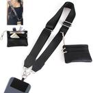 Alça de telefone SCINYMC Clip and Go with Wallet Crossbody preta