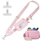 Alça de telefone tiracolo Tiostep Clip and Go com carteira rosa