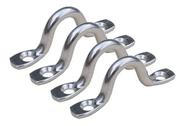Alça Passa Cabo Convés Inox Suporte Defensa 8mm Kit 4