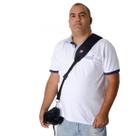 Alça Unica Em Tecido Preta Para cameras dslr profissionais
