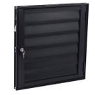 Alçapão Abrigo Portinhola Ventilada Alumínio Preto 80x80 Sotão