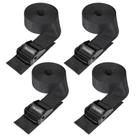 Alças de amarração Ayaport Cam Buckle Tie Down 1,5 cm x 2,4 m, 4 unidades