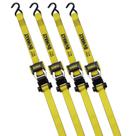 Alças de Amarração com Catraca DEWALT DXBC18004 (1,25cm x 3,6m) - Pacote com 4 Alças de Amarração com Catraca DEWALT DXBC18004 (1,25cm x 3,6m) - Pacote com 4