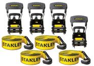 Alças de Amarração com Catraca STANLEY S10074 (1,5 x 5m) - Pretas/Amarelas Alças de Amarração com Catraca STANLEY S10074 (1,5 x 5m) - Pretas/Amarelas