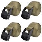 Alças de amarração TRIWONDER Heavy Duty Nylon com fivelas de câmera, pacote com 4
