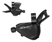 Alças De Câmbio De Bicicleta Shimano Alivio Sl-m3100 9x2, Cor Preta