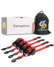 Alças de catraca retráteis Strapinno 2,5 cm x 3,7 m 816 kg 4 unidades