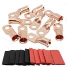 Alças de fio MEYOOZIISU 10PCS 2/0 AWG-3/8 Cabo de bateria de cobre Alças de fio MEYOOZIISU 10PCS 2/0 AWG-3/8 Cabo de bateria de cobre