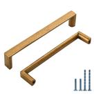 Alças de gabinete KNOKLOCK, latão antigo de 128 mm, pacote com 10