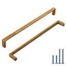 Alças de gabinete KNOKLOCK, pacote com 10, 19,2 cm, latão antigo