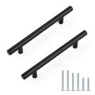 Alças de gabinete Probrico Black Inox Steel 192mm
