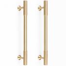 Alças de gabinete RZDEAL, latão sólido, centros de furos de 16 cm, 2 unidades