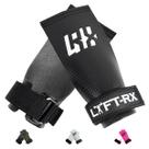 Alças de mão LYFT-RX de fibra de carbono para levantamento de peso Black M