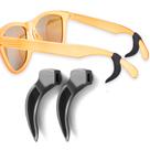 Alças de ouvido de óculos Setex Gecko Grip Safety Black (2 pares)