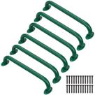 Alças de segurança para playground SELEWARE Green Metal 43 cm, pacote com 6