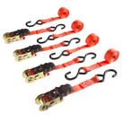 Alças Ratchet Tie-Down Stalwart, 10 pés e 680 kg Break Strength, pacote com 4