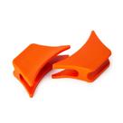 Alcas removiveis m de silicone laranja - lc1803/06