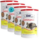 Alcon club gammarus 110g ração para tartaruga aquática kit com 4