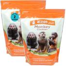 Alcon club monkey cookies 450g kit com 2 para macaco-prego, sagui, mico, bugios, macaco-de-cheiro