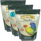 Alcon eco club psita bits 450g kit com 3 ração para aves