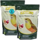 Alcon eco club sabiá e pássaro preto 300g kit com 2 ração para pássaros