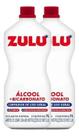 Alcool +bicarbonato 1l Limpador Secagem Rapida Zulu Kit 2un