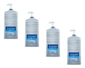 Álcool Em Gel 70 Inpm Asseptgel 1kg Kit 4