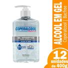 Alcool gel p/maos coperalcool 70% bacfree cha branco 12x400g Alcool gel p/maos coperalcool 70% bacfree cha branco 12x400g